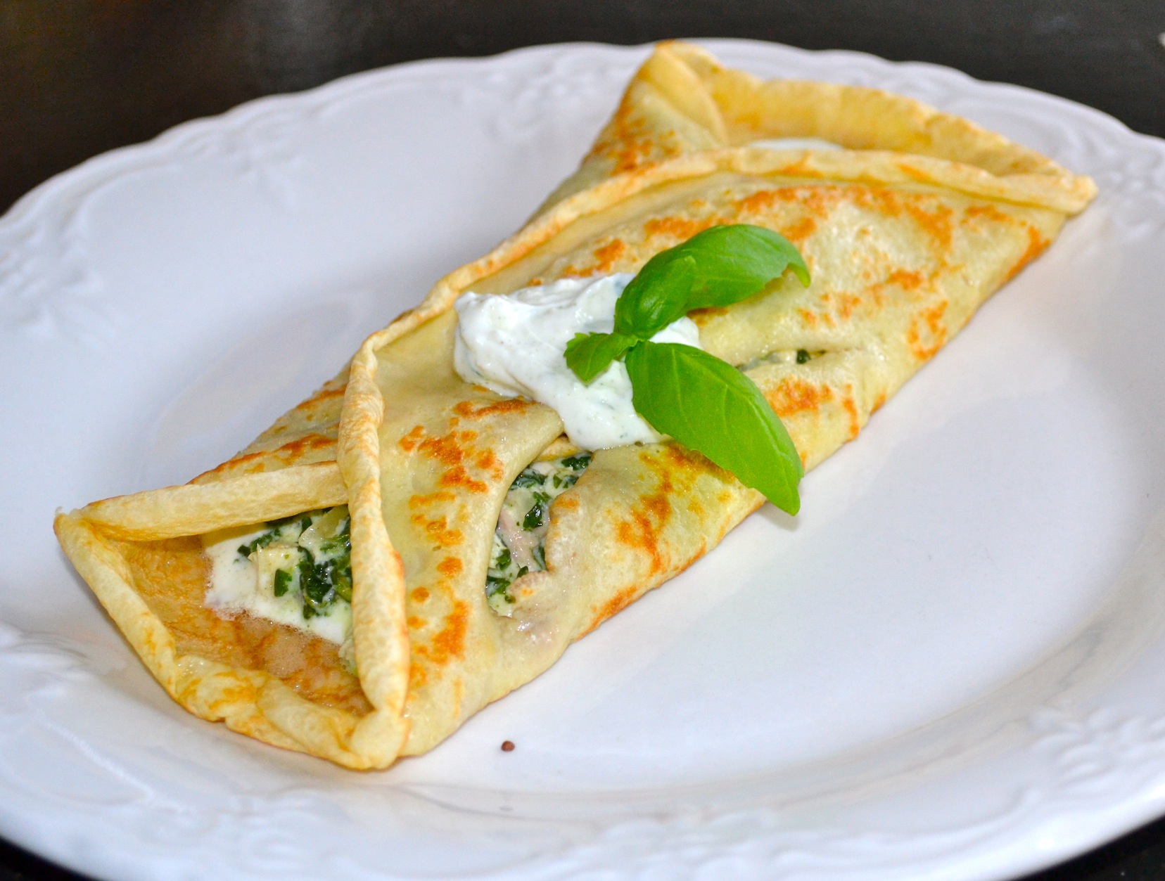 Chicken Feta Spinach CREPES, A Perfect Meal for Two! « Chocolate ...